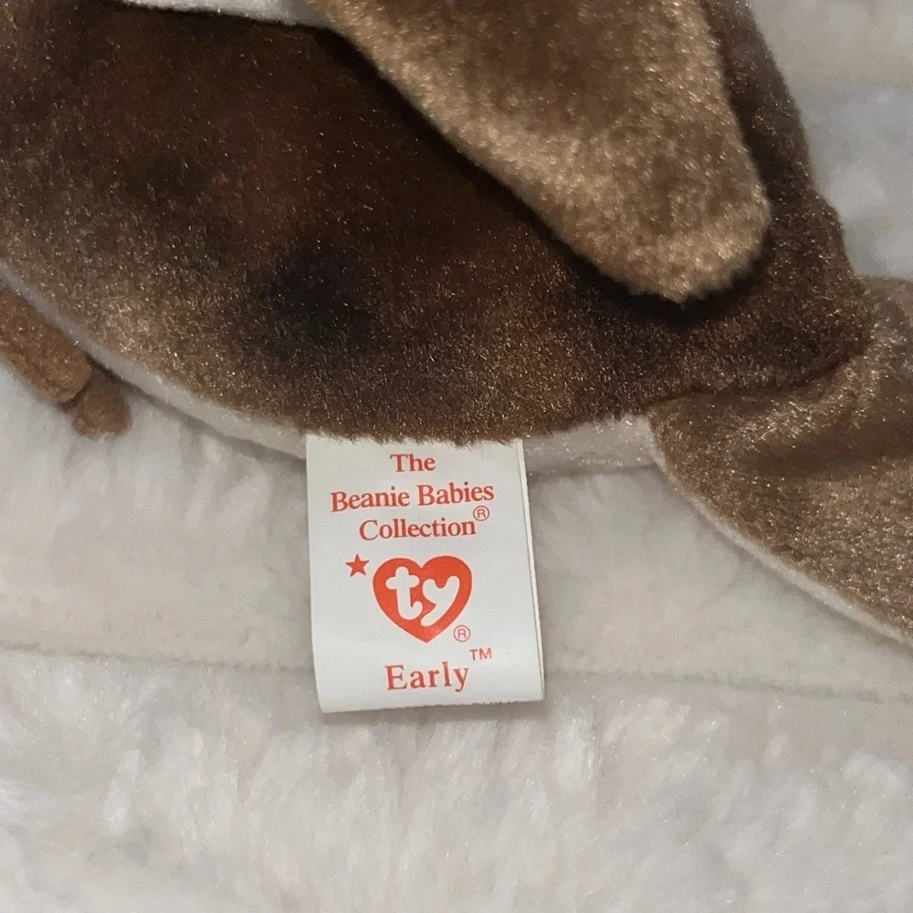 Ty Brown and Red Bird Plush Toy Ty Beanie Baby 